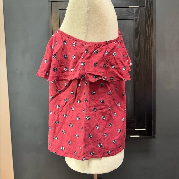 Abercrombie & Fitch One Shoulder Ruffle Top - Size Small - Picture 3 of 6